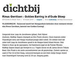 Rinus Gerritsen in supersessie March 20, 2014 café D'Oude Stoep Vlaardingen